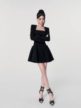 Black Puff Skirt Elegance Dress